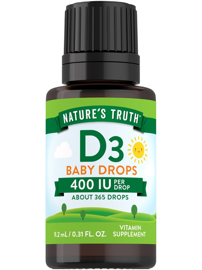 Nature 's Truth Vitamin D Drinps for Spædbørn