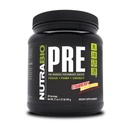 Nutrabio Pre Workout Powder - Gamle formler - Vedvarende energi, Mental Focus, Endurance - Beta Alanine, Creatin, Koffein, Elektrolyter - 20 Servering - Jordbær Lemon Bomb