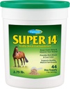 Farnam Super 14 Sund Hud & Coat supplement til heste, Holder Coats Shiny & Gleaming Year- Round 2.75 Pund, 44 Day Supply