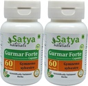 Gurmar Forte Capsules 500 mg. 60 Veg. Capsule Yep 124; Gudmar (Gymnema Sylvestre) Uddrag Kapsler til mænd og kvinder Mep 124; Ayurvedic Herbal Supplement / Remedies Yep 124; 10: 1 Forte (2 flasker med 60 Kapsler)