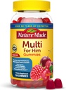 Nature Made Multi til ham, Herre Multivitaminer Gummies, Energi Metabolisme Support, Multivitamin til mænd, 150 Gummy Vitamin og Min, 75 Day Supply