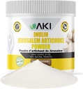 AKI Inulin Jerusalem Artiskoke Powder (6oz / 170g) God i Fiber & Prebiotic, Ideel til kaffe, smoothies, Juice & andre måltider - Vegan, Gluten- fri (pakke med 1)
