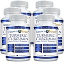 Forskning Verificeret gurkemeje - med BioPerine, Curcumin C3 Complex - Vegan - Lavet i USA - 360 kapsler
