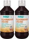 Now Supplements, Liquid Elderberry for Kids with Zink and Astragalus, immun Support *, 8-Ounce, Packaging May Vary (pakke med 2)