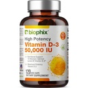 biophix D3- 10000 IE højpotens 120 Softgels - højpotens ikke - GMO soy- fri støtter stærk knoglerimmunsundhed