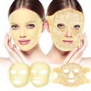 Face Ice Pack and 2 Packs Silicone Face Mask Cover, Full Facial Frozen Masks Hot Cold Face Compress Reusable Skin Care Set for Women for Puffiness Swelling Relief Beauty Spa Essentials