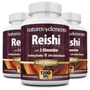 Reishi Mushroom Extract - 10: 1 Koncentration - 1000mg - 60 tabletter - Pakning med 3 - Immunstøtte - Vegetarisk Safe - Gluten Free - Ganoderma Lucidum