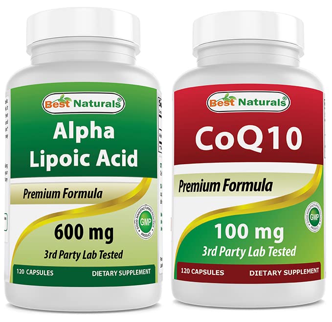 Bedste Naturals Alpha Lipoic Acid 600 mg & COQ10 100 mg