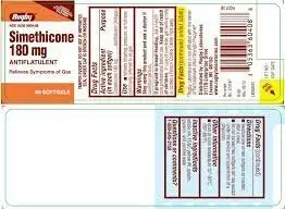 [3Pack] Simeticone 180 mg Softgels Anti- Gas 60 Count * Sammenlign med de aktive ingredienser i Phazyme Ultra Strength & Save! * af Ultra Strength Phazyme????????????????????????