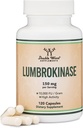 Lumbrokinase Enzymes Supplement - 120 kapsler (Max Activity 10.000 FU / Gram) 150mg per servering (Ingen Fillers, Non- GMO, Gluten Free) for cardiovaskulær og blodcirkulation Support af Double Wood