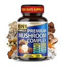 10 i 1 Høj Styrke Mushroom supplement - Lions Mane, Cordyceps, Reishi - Brain Kosttilskud til hukommelse og fokus * * 5-måned Supply