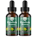 Høj potens Rhodiola Rosea Tinktur - Liquid Rhodiola supplement til Stress Energi og Mood Support med 3% Salidrosides Rosea Extract - Vegan non-GMO & alkohol-fri (120 Servere)