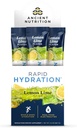 Ancient Nutrition Rapid Hydration Powder, Lemon Lime, Elektrolyter fra Natural Sea Salts og Red Marine Algae, Understøtter Rapid Body Hydration og Cellular Health, 15 Servere