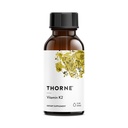 THORNE - Vitamin K2 Flydende (1 mg pr. dråbe) - Koncentreret Vitamin K2 supplement til hjerte og ben Support * - Gluten, Dairy & Soy- Free - 1 Fl Oz