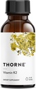 THORNE - Vitamin K2 Flydende (1 mg pr. dråbe) - Koncentreret Vitamin K2 supplement til hjerte og ben Support * - Gluten, Dairy & Soy- Free - 1 Fl Oz