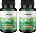 Swanson Bioperine 10 mg 60 Caps (2 Pack)
