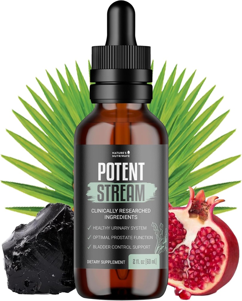 PotentStream Drops - Original Formel, Natural Liquid Supplement med Plant Extractions