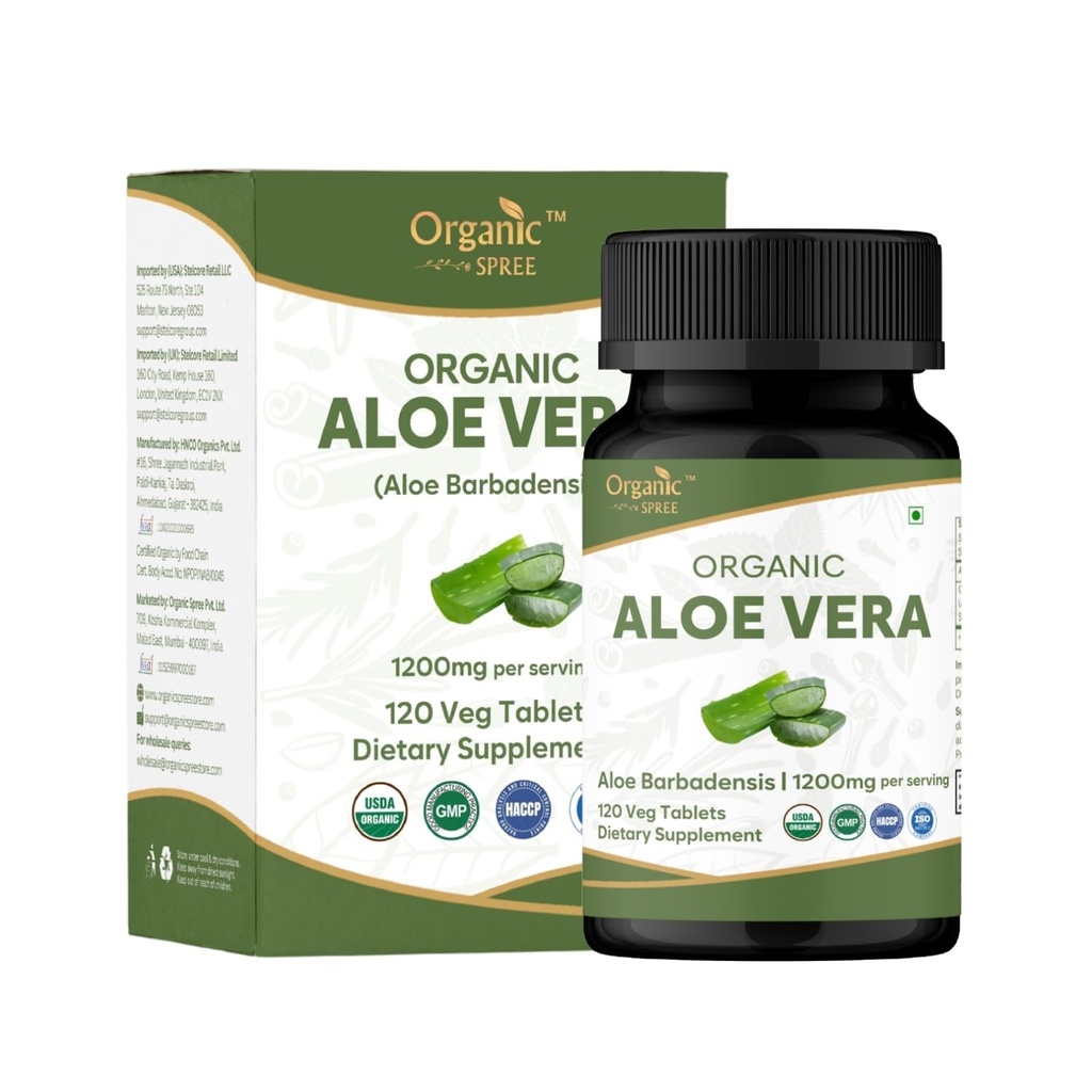 Aloe Vera Tablets Note 124; Aloe Barbadensis (Aloe Vera) Note 124; USDA Organic