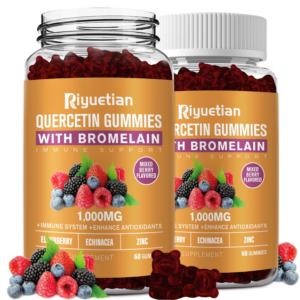 Bromelain, med zink, C-vitamin, Elderberry til Lung Immunforsvar supplement til børn voksne, cardiovaskulær, Aging Support Chewable Vitaminer, Vegan, 120 Greve
