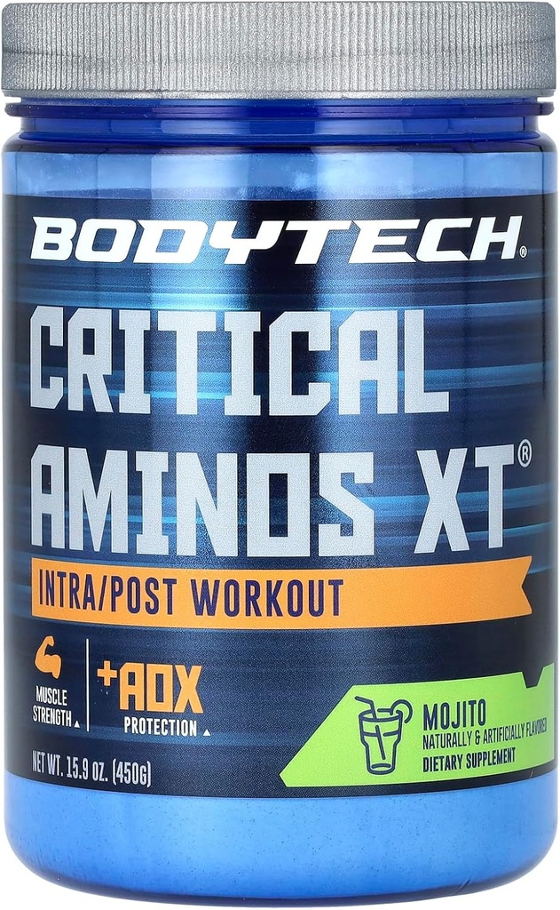 Kritisk Aminos XT a "Intra / Post Workout Powder a" Mojito (15.9 oz. / 45 Servering)