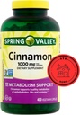 Spring Valley Kanel Kosttilskud, 1000 mg, 400 Count + STS Sticker.