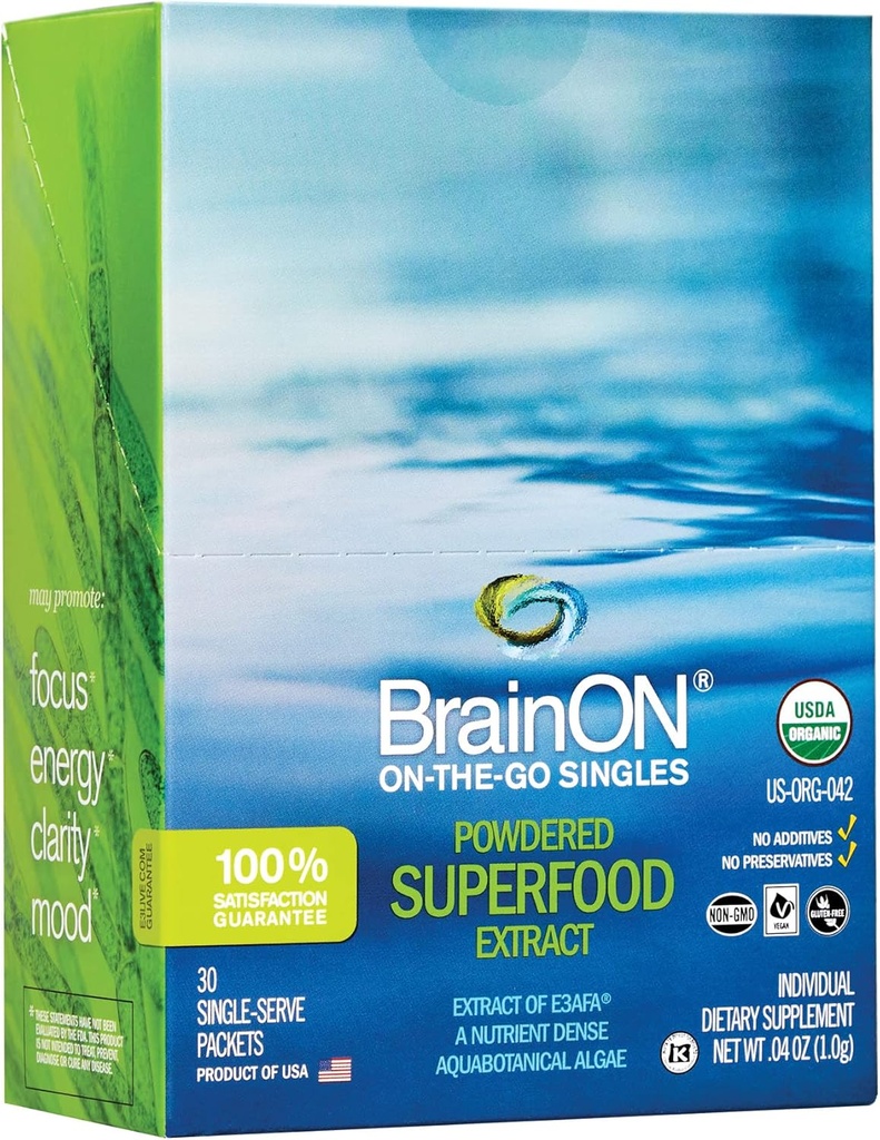 E3Live BrainOn On- The- Go- Singles, 30 Greve, 1 Gram