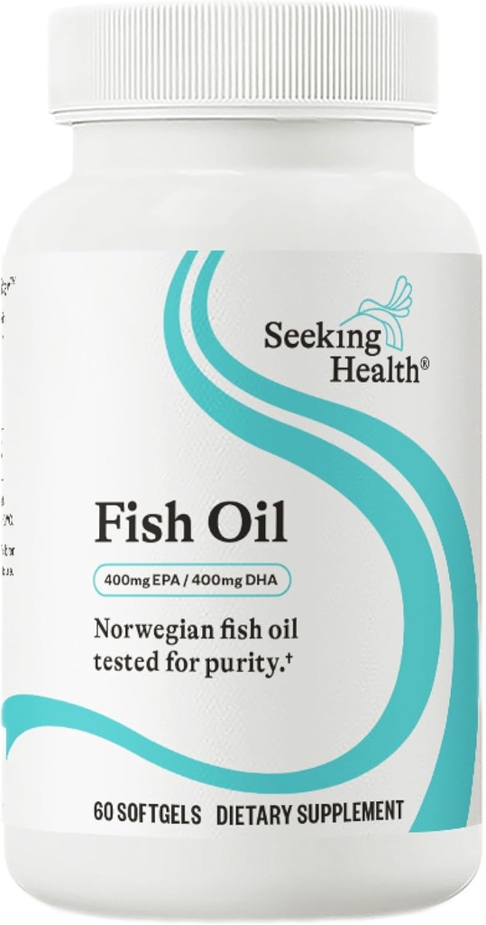 Søg Health Fish Oil 400mg EPA / 400mg DHA Norwegian Fish Oil Testet for renhed. 60 Softgels