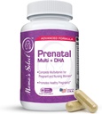Mama 's Select Prenatal Vitaminer til kvinder med jern, D-vitamin, DHA og mere til gravide kvinder, Methyl Folate Safe til MTHFR - Tunge på mave, 60 Veggie kapsler