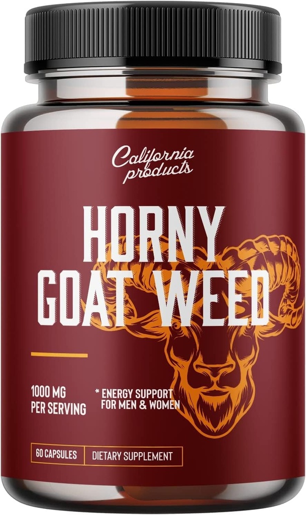 Horny Geat Weed Complex med 1000 mg Horny Geat Weed Extract og ekstra styrke Tongkat Ali Root Powder Natural Maca Root Extract Maca Root Powder