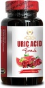 URIC Acid - Advanced Uric Acid Control med Tart Cherry, Milk Thistle og Bromelain, Uric Acid Support Supplement - 1 flaske 60 kapsler