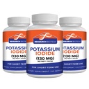 Max- Bio Kalium Iodide 130mg kapsler - 180 Tæl - Kosttilskud til thyreoideastøtte og beskyttelse