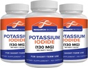 Max-Bio Potassium Iodide 130mg Capsules - 180 Count - Dietary Supplement for Thyroid Support and Protection