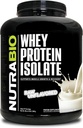 NutraBio 100% Whey Protein Isolate Protein Powder, 25g Protein med komplet Aminosyreprofil, Non- GMO, Soy & Gluten Free, Low Carb, Low Calorie Whey Protein Powder, Raw Unflavored, 5 Lbs