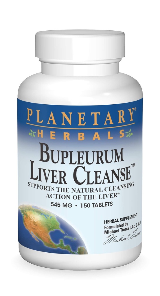 Planetariske Herbals Bupleurum Lever Cleanse, Understøtter den naturlige clearing handling af leveren *, 545 mg - 150 tabletter