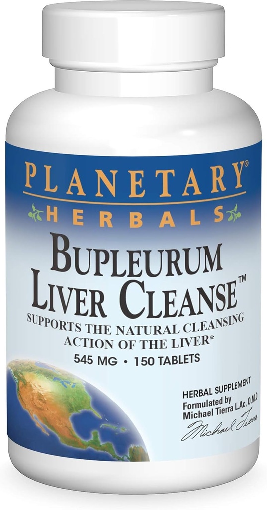 Planetariske Herbals Bupleurum Lever Cleanse, Understøtter den naturlige clearing handling af leveren *, 545 mg - 150 tabletter