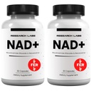 Research Labs NAD + Supplement 2 til 1 Ad. Proprietær formel w / Patent venter RiboYUNEG ™. NRF2 Aktivator, Nicotinamid Riboside, Quercetin, Resveratrol, Betaine. Sand NAD supplement Anti Aging...