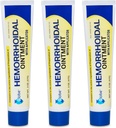 Hæmoroidal smertestillende salve 2 oz (56g) Per tube hæmoridbehandling til hurtig fungerende Itch, hævelse og maksimal styrke smertelindring (3 Pack)