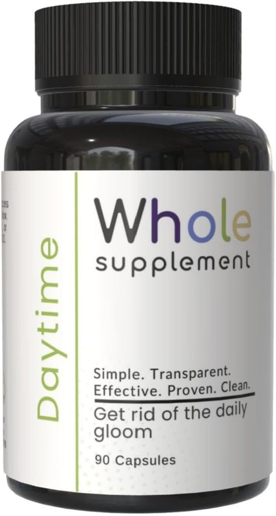 Dag Nootrop Natural Daily Support - Brain Clarity, Brain Health, Focus, Mood and Energy - Lions Mane, Ashwagandha, Samme, Passion Flower - Nyd din dag!