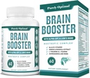 Rent Optimal Brain Booster Nootrop Supplement - Brain Support for Memory, Fokus, Klarhed, Jitter- Gratis energi til voksne, seniorer - med Ginkgo Biloba, Alpha GPC, Lions Mane - 60 kapsler