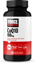 FORCE FACTOR CoQ10 100mg, Coenzym Q10 Heart Health supplement med forbedret absorption, Premium Grade Coq 10, Vegan, Dairy Free, Gluten Free, og ikke-GMO, 60 Vegetabilske kapsler