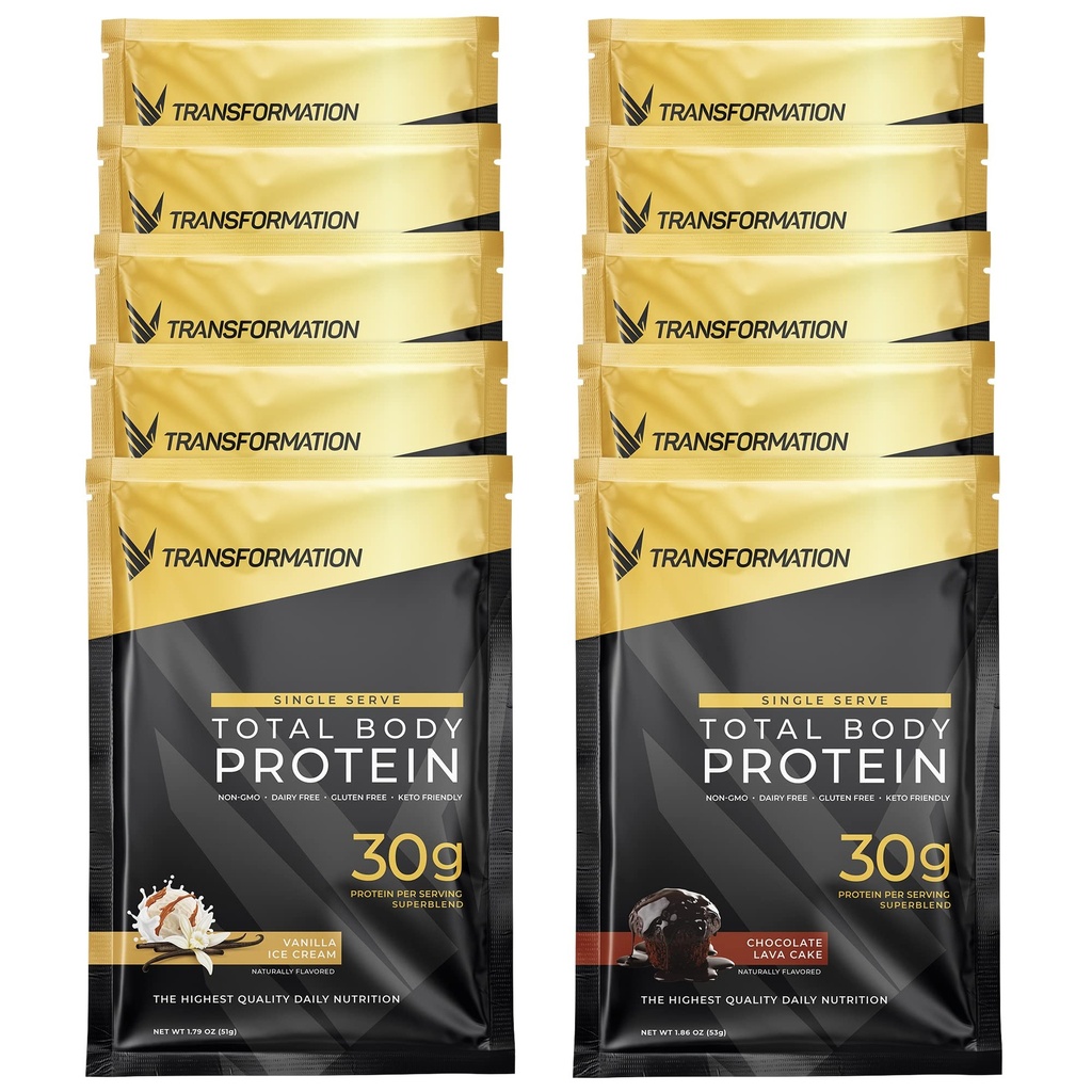 Transformation Protein Super Blend; Egg White, Collagen Peptider, og Plant Protein
