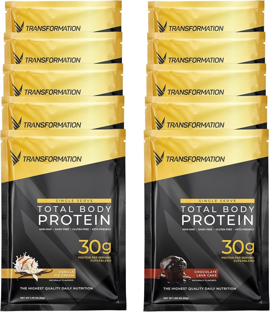 Transformation Protein Super Blend; Egg White, Collagen Peptider, og Plant Protein