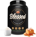 Velsignet Vegansk Protein Powder - Plant baseret Protein Powder Meal Erstatning Protein Shake, 23g af Pea Protein Powder, Dairy Free, Gluten Free, Soy Free, No Sugar Added, 30 Servere (Saltet Caramel)
