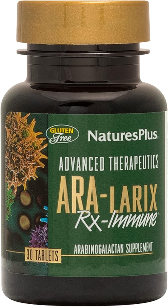 NaturPlus Avanceret Terapeutik Ara- 6 Rx Immunsundhed - 30 tabletter - Hypoallergen, Gluten- Gratis, Vegetar - 30 Servering