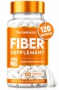 USA 's mest fiberrige supplement 120 kapsler Mega dosis 3000mg Blend Psyllium Husk, Aloe Vera, Chia Seed & Flaxseed Powder Gut Health, Renlighed, Forstoppelse