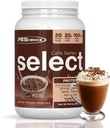 PEScience Select Cafe Protein Coffee Flavored Powder, Iced Mocha, 100mg Koffein, 20g Iced Protein Coffee Powder eller Creamer, 20 Servere