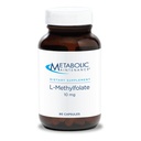 Metabolisk vedligeholdelse L- methylfolat 10 mg - L methylfolat, methylfolat supplement til kvinder & mænd, methylerede vitamin B9 (5 - MTHF) for hjerne sundhed, fokus og ro - 90 kapsler (pakning med 1)