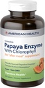 American Health Chewable Papaya Enzyme med Chlorophyll 600 Chwbls
