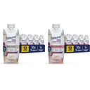 Sikre Max Protein Nutrition Shake med 30 g Protein & Max Protein Nutrition Shake med 30 g Protein, 1g Sukker, High Protein Shake, Cremet Strawberry, 11 fl oz, (Pack of 12)