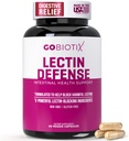 GOBIOTIX Lectin Defense - Lectin Blocker Supplement for Leaky Gut med MSM og fordøjelsesenzymer - Aids in Intestinal Health for Women and Men - Non- GMO + Gluten Free - 60 kapsler (1)